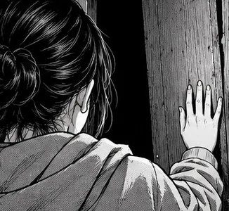 B&W manga style comic panel, example 3 of 4