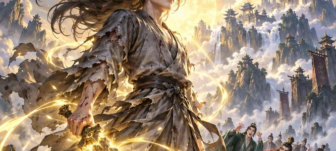 A sample comic page in the Xianxia style